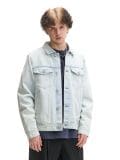 Jasnoniebieska kurtka jeansowa z kieszeniami - niebieski - CROPP - small3