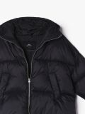 Czarna puchowa kurtka z kapturem - czarny - CROPP - small6