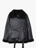 Kurtka biker z futerkiem sherpa - czarny - CROPP - small5