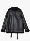 Kurtka biker z futerkiem sherpa - czarny - CROPP - small7