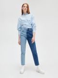 Blugi mom în două tonuri - albastru - CROPP - small1