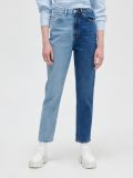 Blugi mom în două tonuri - albastru - CROPP - small2