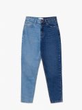 Blugi mom în două tonuri - albastru - CROPP - small4