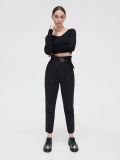 Spodnie z paskiem - czarny - CROPP - small1