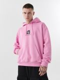 Różowa bluza comfort z kapturem - różowy - CROPP - small3