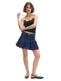 Teksas suknja - mornarsko plava - CROPP - small1