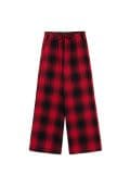 Czerwone spodnie w kratę - czerwony - CROPP - small4