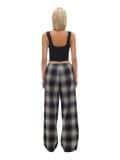 Czarne spodnie w kratę - szary - CROPP - small3
