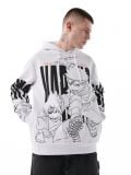 Bluza z kapturem Naruto - biały - CROPP - small1