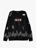 Czarna bluza z nadrukiem - czarny - CROPP - small6