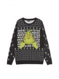 Świąteczny sweter z Grinchem - czarny - CROPP - small1