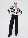 Gemusterte Strickjacke - Weiß - CROPP - small2