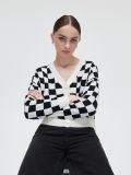 Gemusterte Strickjacke - Weiß - CROPP - small3