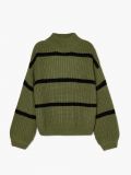 Sweter z golfem w paski - zielony - CROPP - small4