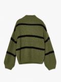 Sweter z golfem w paski - zielony - CROPP - small6