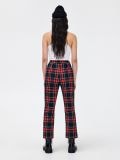 Кариран панталон - червeн - CROPP - small3