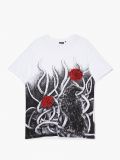 T-shirt z grafiką - biały - CROPP - small4