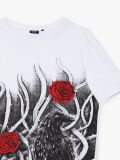 T-shirt z grafiką - biały - CROPP - small5