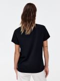 Czarny T-shirt z nadrukiem - czarny - CROPP - small3