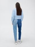 Dwukolorowe mom jeans - niebieski - CROPP - small3