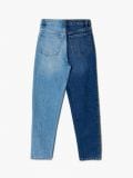 Dwukolorowe mom jeans - niebieski - CROPP - small6