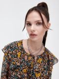Bluse mit Blumenprint - Schwarz - CROPP - small1