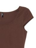 Glatka majica - smeđe - CROPP - small4