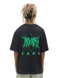 T-shirt nera con stampa - Nero - CROPP - small5