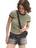 Ριγέ μπλούζα - ΠΡΑΣΙΝΟ - CROPP - small1
