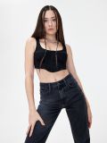 Korsett Top - Schwarz - CROPP - small1