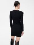 Czarna sukienka z długim rękawem - czarny - CROPP - small3