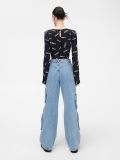 Jeansy wide leg cargo - niebieski - CROPP - small3