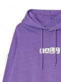 Fioletowa bluza z kapturem - fioletowy - CROPP - small4