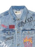 Kurtka jeansowa z nadrukami - niebieski - CROPP - small4