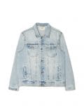 Kurtka jeansowa z efektem sprania - niebieski - CROPP - small1