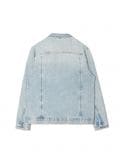 Kurtka jeansowa z efektem sprania - niebieski - CROPP - small2