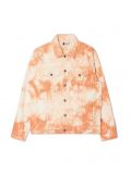 Jeansowa kurtka tie-dye - pomarańczowy - CROPP - small1