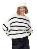 Sweter w paski - kremowy - CROPP - small1