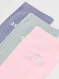 3 pack długich skarpet z haftem - wielobarwny - CROPP - small2