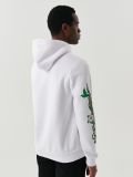 Biała bluza z kapturem i nadrukiem - biały - CROPP - small3