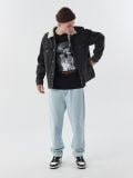 Czarny t-shirt z nadrukiem - czarny - CROPP - small2