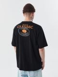 Czarny t-shirt z nadrukiem - czarny - CROPP - small3