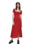 Virágos midi ruha - piros - CROPP - small1