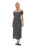 Rochie midi înflorată - negru - CROPP - small1