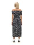 Rochie midi înflorată - negru - CROPP - small3