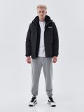 Parka z nadrukiem na plecach - czarny - CROPP - small2