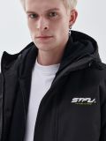 Parka z nadrukiem na plecach - czarny - CROPP - small3