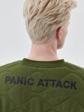 Quilted sweatshirt with slogan - Grün - CROPP - small2