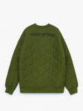 Quilted sweatshirt with slogan - Grün - CROPP - small5