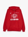Hanorac cu imprimeu - roșu - CROPP - small4